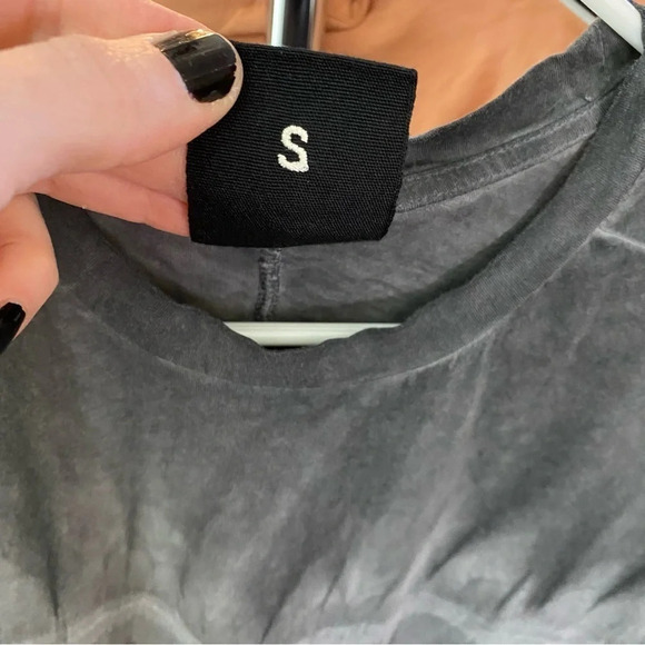 Thom Krom Tshirt Mens Small Tie Dye Tee Acid Wash Grey Crewneck Short Sleeve - Picture 8 of 11